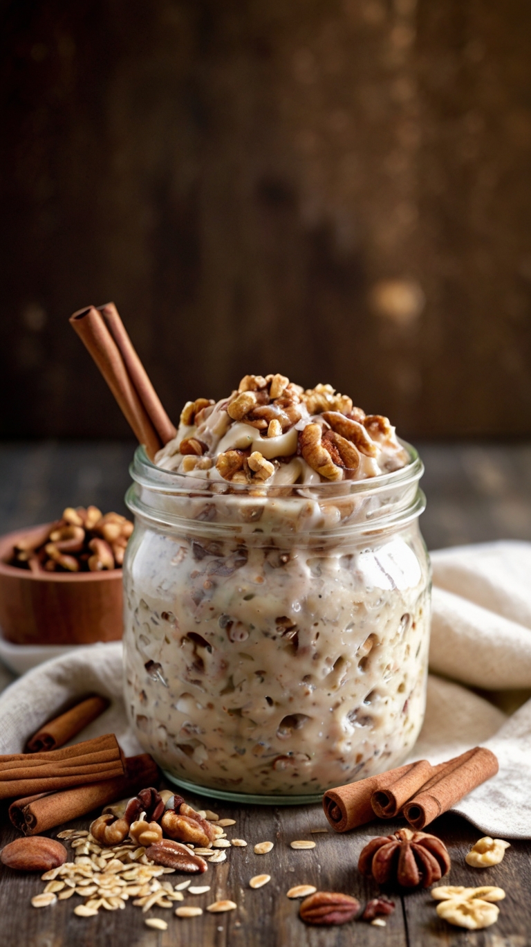 Delicious Cinnamon Roll Protein Overnight Oats Recipe