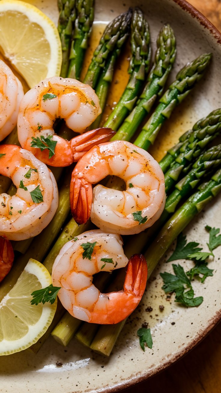 Lemon Garlic Butter Shrimp & Asparagus | A 20 Minute Dinner That Feels Fancy