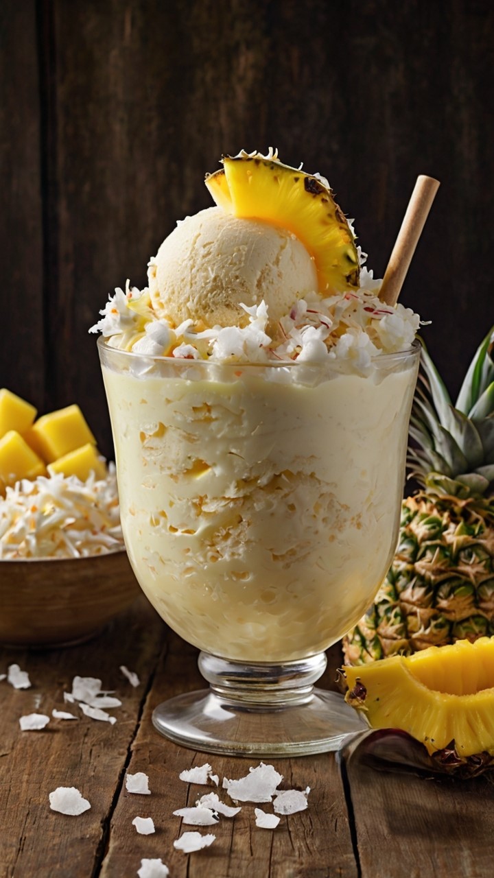 Delightful Pineapple Paradise: Pina Colada Ice Cream Recipe with Ninja Creami