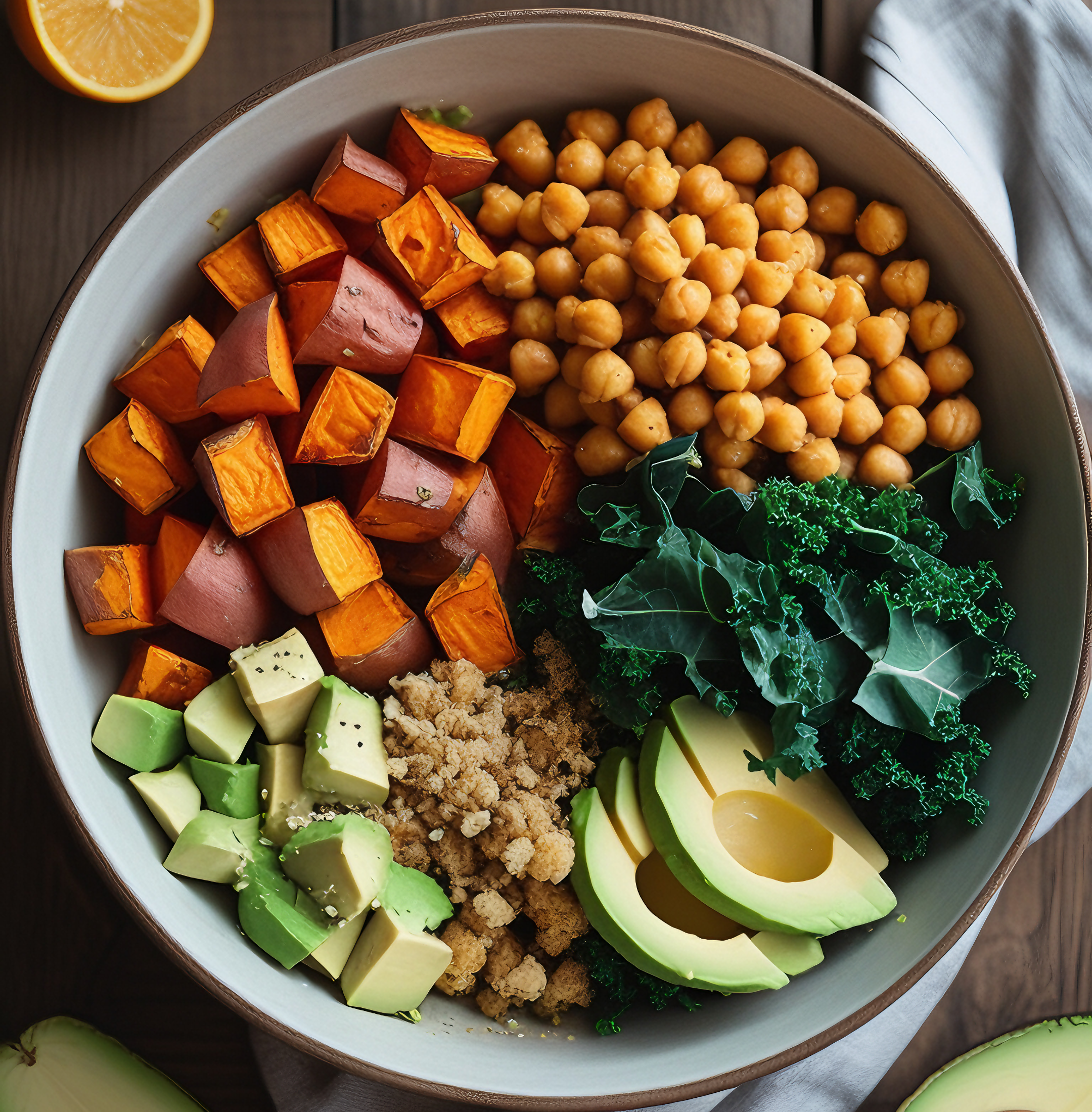 Rainbow Veggie Power Bowls with Lemon Tahini Drizzle | A 20 Minute Healthy Vegan Meal