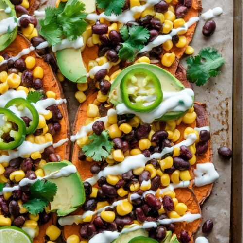 Quick Loaded Sweet Potato Nachos