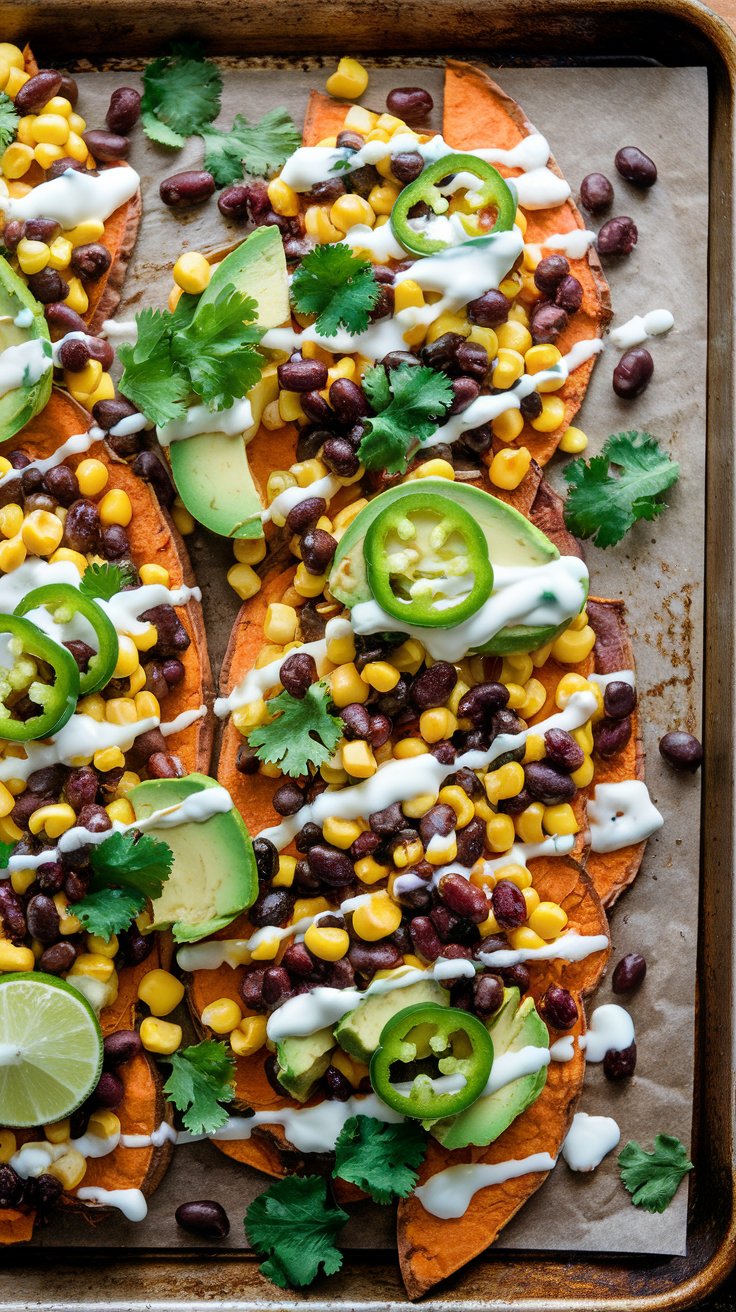 Quick Loaded Sweet Potato Nachos A Healthy 20-Minute Lunch